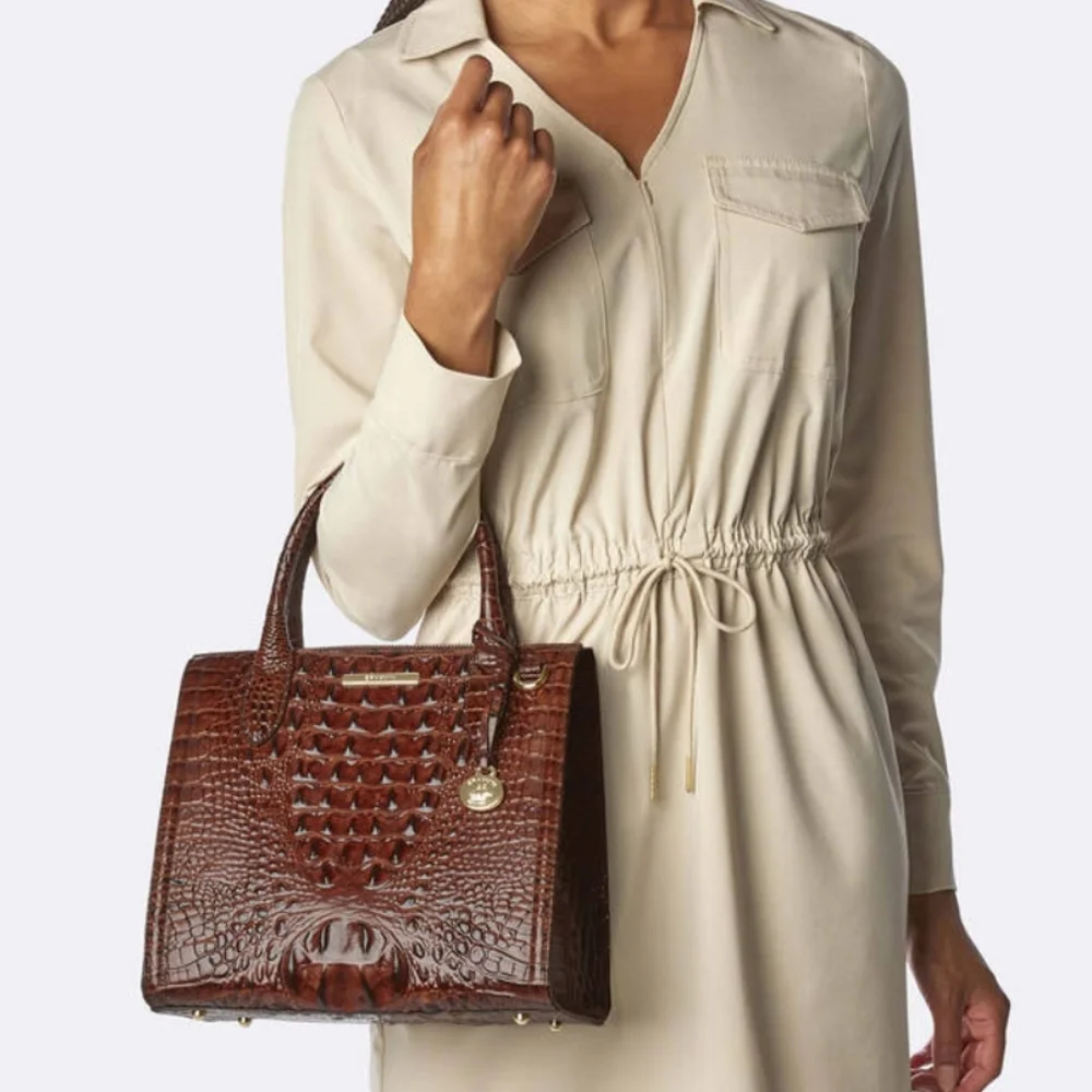 NWT🌺 Brahmin Small Caroline Infusion Ombre Melbourne Leather bag